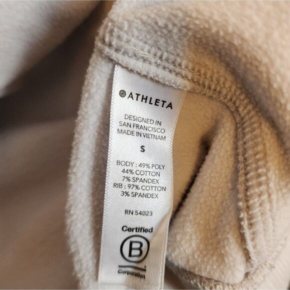 ATHLETA TRIUMPH HOODED ZIP UP SWEATSHIRT SIZE SMALL - Picture 9 of 9